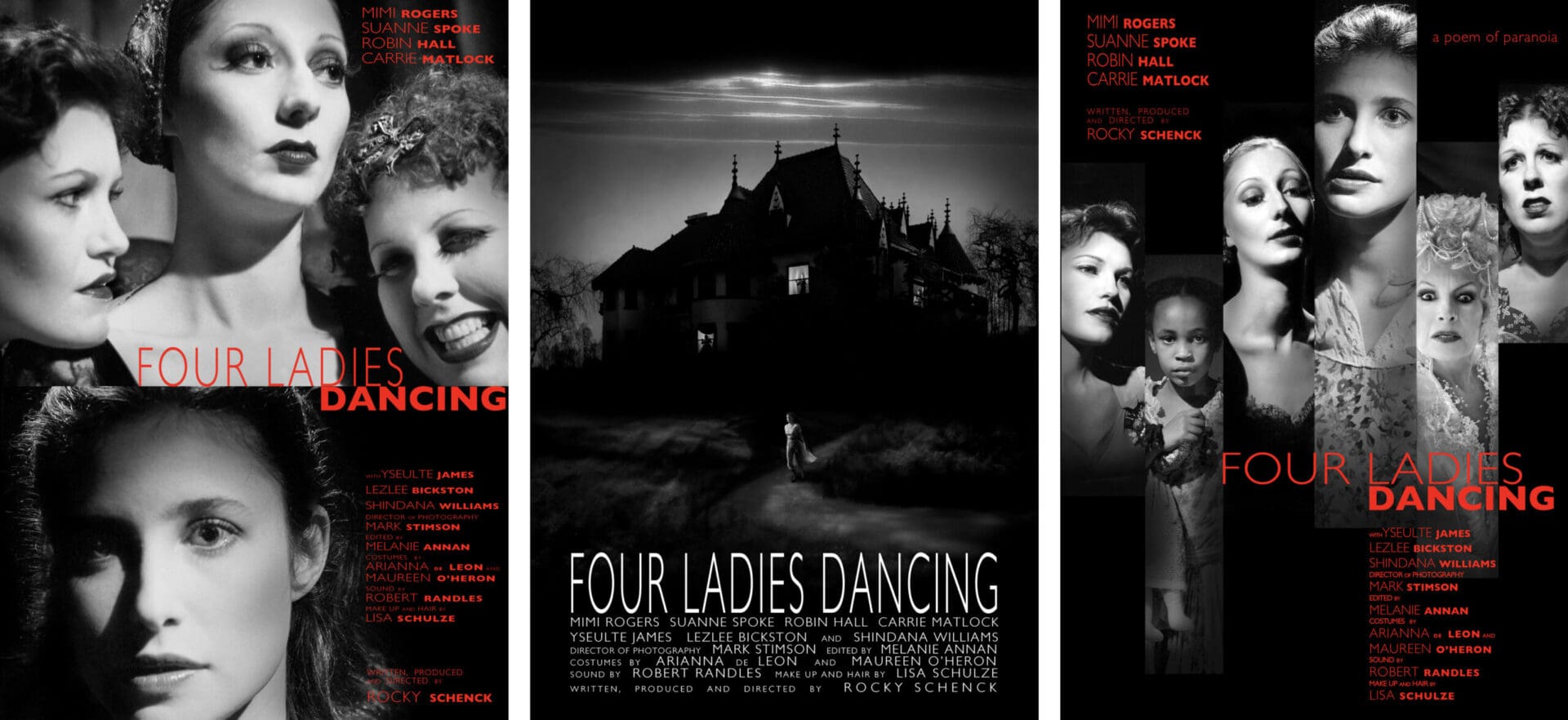 A poster of a play called Four Ladies Dancing.