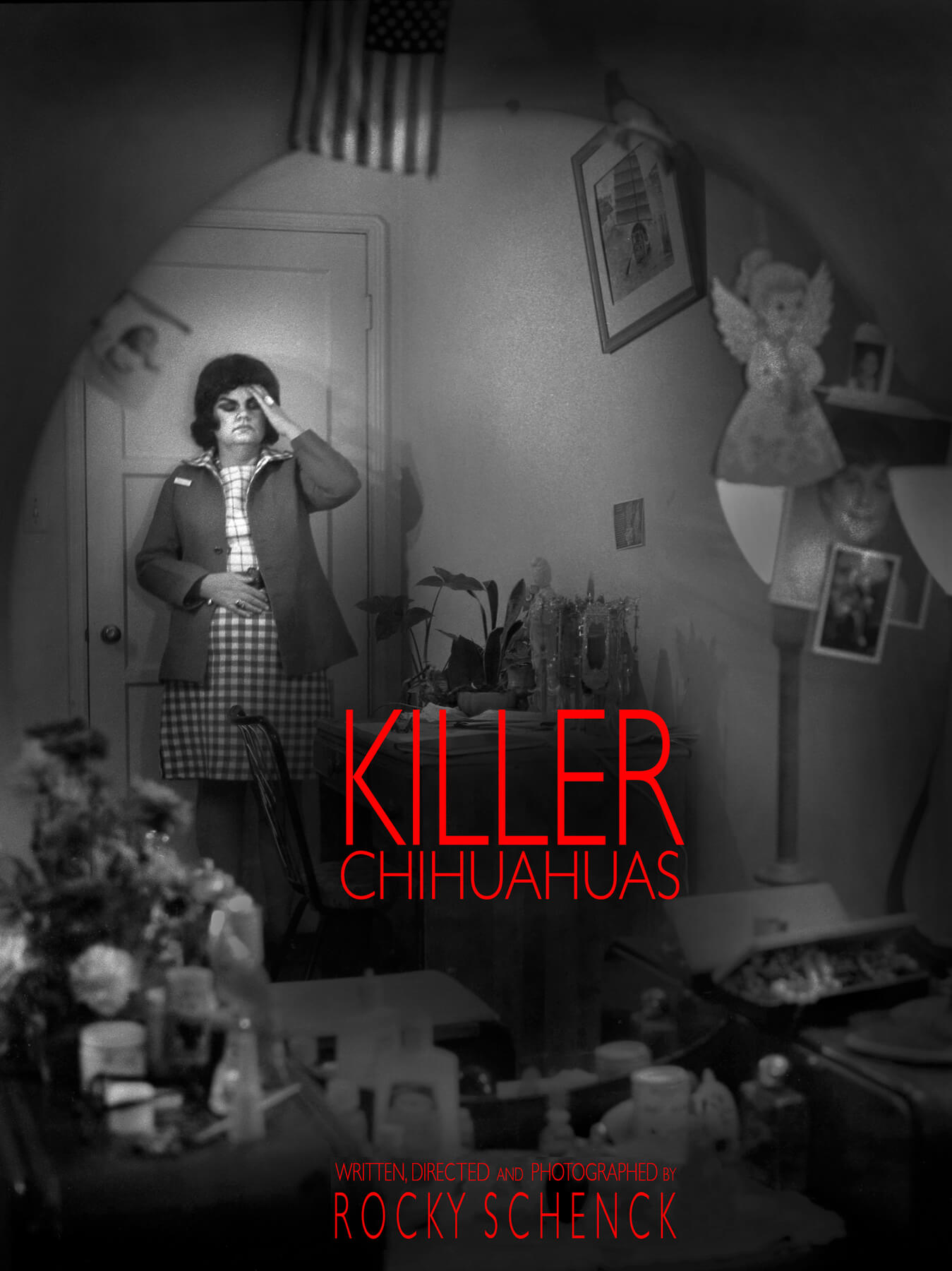 Killer Chihuahuas, a short film  written, directed, and photographed by Rocky Schenck.  Starring Kathleen Osmon and Debbie Salinger.