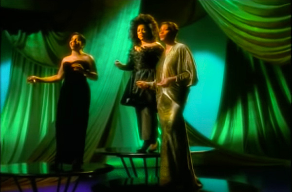 Gladys Knight, Patti LaBelle, and  Dionne Warwick music video Superwoman directed by Rocky Schenck